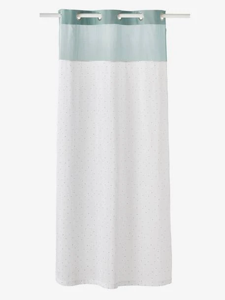 Rideau Voilage MENTHE A L'EAU Vert / Pois Multicolore - Vertbaudet 2 Rideau Voilage MENTHE A L'EAU Vert / Pois Multicolore - Vertbaudet – Image 2