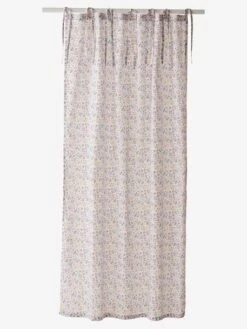 Rideau Voilage PLACE DU LILAS écru / Multicolore - Vertbaudet -Maison rideau voilage place du lilas 2