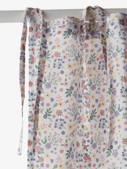 Rideau Voilage PLACE DU LILAS écru / Multicolore - Vertbaudet