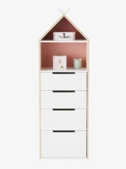 Semainier Fond Réversible Bleu Ou Rose LIGNE TIPILI Bleu Clair - Vertbaudet -Maison semainier fond reversible bleu ou rose ligne tipili 3