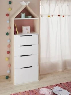 Semainier Fond Réversible Bleu Ou Rose LIGNE TIPILI Bleu Clair - Vertbaudet -Maison semainier fond reversible bleu ou rose ligne tipili 4