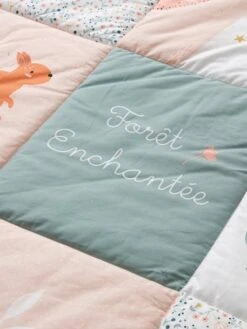 Tapis De Sol Patchwork FORET ENCHANTEE Rose / Multicolore - Vertbaudet -Maison tapis de sol patchwork foret enchantee 3