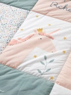 Tapis De Sol Patchwork FORET ENCHANTEE Rose / Multicolore - Vertbaudet -Maison tapis de sol patchwork foret enchantee 4