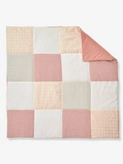 Tapis De Sol Patchwork GIRLY VICHY Rose / Multicolore - Vertbaudet -Maison tapis de sol patchwork girly vichy 3