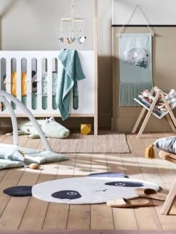 Tapis Panda HANOÏ écru / Noir - Vertbaudet -Maison tapis panda hanoi 2