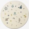 Tapis Rond Abécédaire Marin Ivoire - Vertbaudet