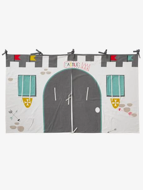 Tente De Lit Château Fort Pour Lit Mezzanine Mi Hauteur Ligne Everest Gris - Vertbaudet 3 Tente De Lit Château Fort Pour Lit Mezzanine Mi Hauteur Ligne Everest Gris - Vertbaudet – Image 3