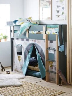 Tente De Lit Château Fort Pour Lit Mezzanine Mi Hauteur Ligne Everest Gris - Vertbaudet 9 Tente De Lit Château Fort Pour Lit Mezzanine Mi Hauteur Ligne Everest Gris - Vertbaudet -Maison tente de lit chateau fort pour lit mezzanine mi hauteur ligne everest 3