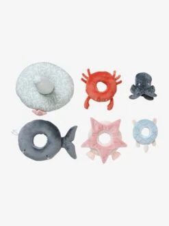 Tour à Empiler En Tissu SOUS L'OCÉAN Gris - Vertbaudet -Maison tour a empiler en tissu sous locean 3