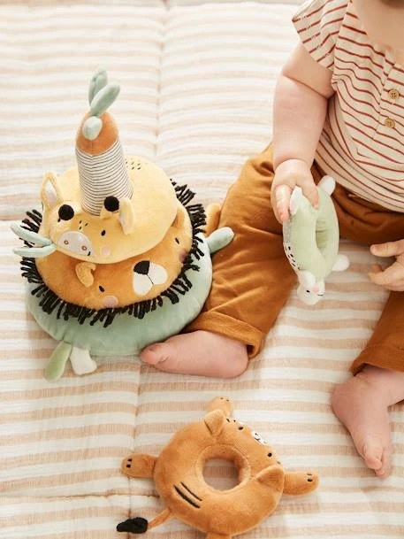 Tour à Empiler En Tissu TANZANIE Multicolore - Vertbaudet 2 Tour à Empiler En Tissu TANZANIE Multicolore - Vertbaudet – Image 2